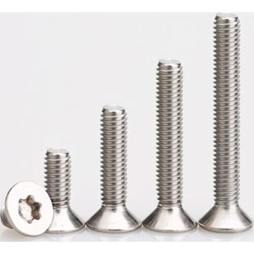 M4 Torx Screw Six-Lobe Countersunk head Screws Bolts Flat head Bolts 6-35mm Length