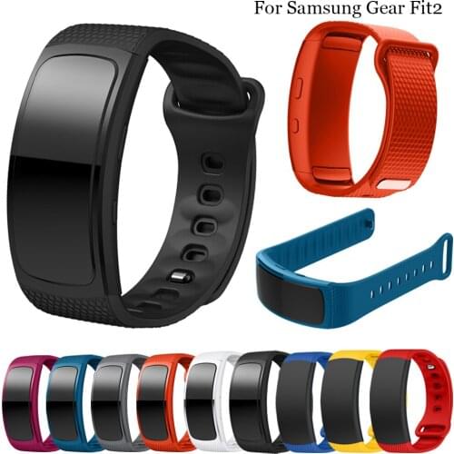 L/S Silicone Sport Watch band For Samsung Gear Fit2 Pro fitness Watch bands Wrist Strap For Samsung Gear Fit 2 SM-R360 Bracelet