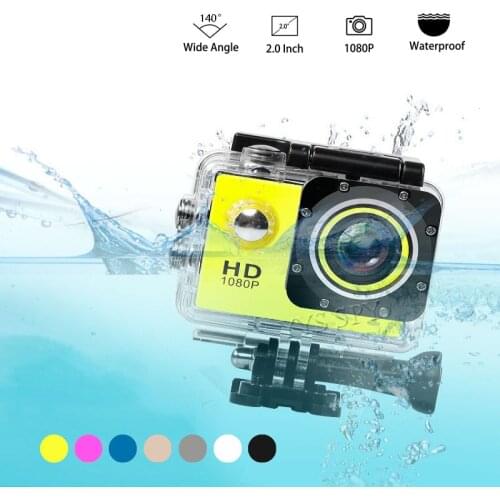 Mini Sports Action Video Camera 1080P Underwater Recording Camcorder Micro Bike Helmet DV Cam pro Waterproof go Camara Deportiva