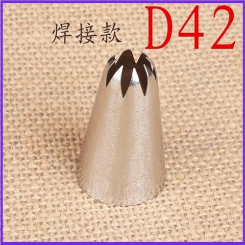 Welding 304 Stainless Steel D42# 8 Tooth Cookie Cream Decorating Mouth Cake Baking Tool Medium