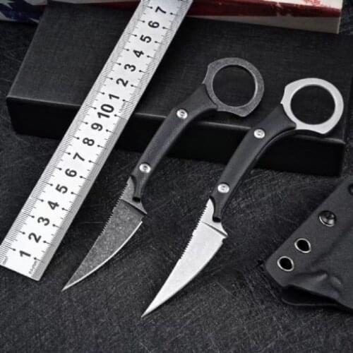 Bast Tactical Knife Fixed D2 Blade G10 Handle Knife Pocket Knife Outdoor Camping Jungle Survival Mini EDC Knife Fishing