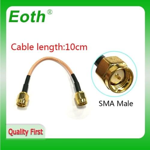 Extension RG316 2.4G ANTENNA cable SMA SMA Male plug IOT straight SMA Male plug RG-316 customizable connector and length cheap