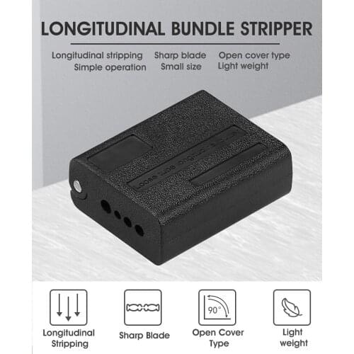 Fiber stripper Open cover type 1.5-3.3mm longitudinal beam pipe opener loose tube cable opener peeler sunroof knife slitter