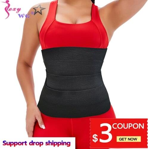 SEXYWG Body Shaper Belts Women Fitness Workout Waist Trainer Shaperwear Corset Neoprene Slimming Tummy Wrap Belt Resistance Band
