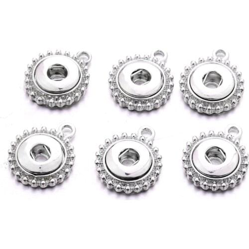 10PCS/lot Snap Buttons Accessories 12mm Jewelry Making Findings DIY Ginger Snap Bracelet Bangles Necklace Earrings Accessories