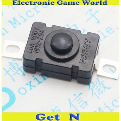 100pcs KAN-28 1.5A250V Flashlight Switches Self Locking SMD Type 18 x 12mm Push Button Switches