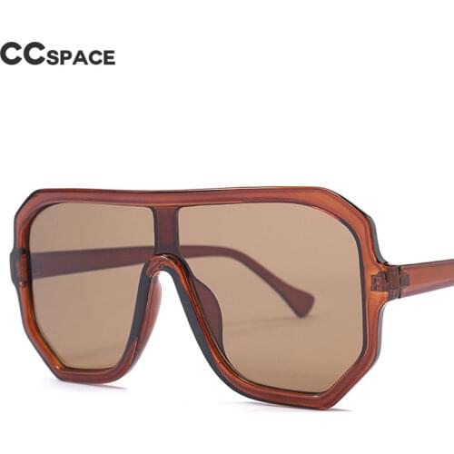 46478 One Lens Oversized Square Sunglasses Men Women Fashion Shades UV400 Vintage Glasses