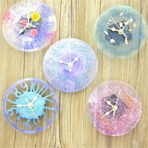 7 Styles Silicone Mold Clock For Jewelry Clock Resin Cake Silicone Mold Handmade Tool Diy Epoxy Resin Molds Accessories