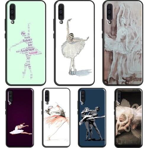 Swan Dance Ballet Case For Samsung A51 A71 A41 A31 A11 A21S A20e A40 A50 A70 A02S A12 A32 A42 A52 A72 Coque