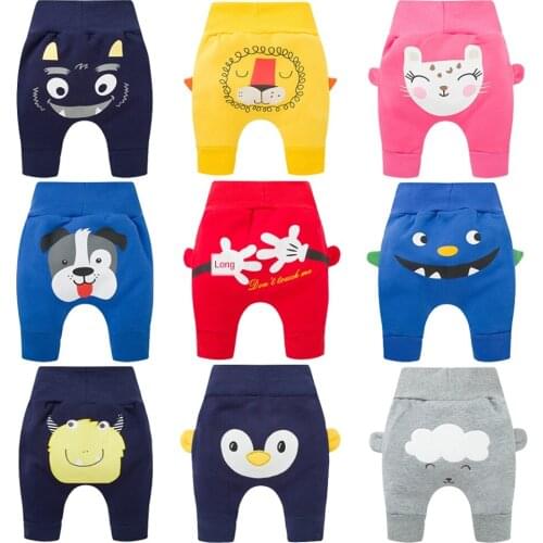 Childrens cotton sweater pants childrens clothing boys and girls autumn and winter models thick warm baby fleece big pp pants