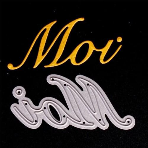 French word Metal Cutting Dies for Diy Scrapbooking Die Cut New Cuts for Paper Card Making Craft Embossing Metampons