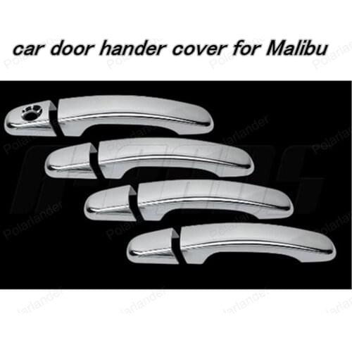 Stainless steel trim 4pcs/Lots Car Door Handle Chrome Cover Interior-door Handle Cover For M\alibu 2005-2014 Auto Accessories