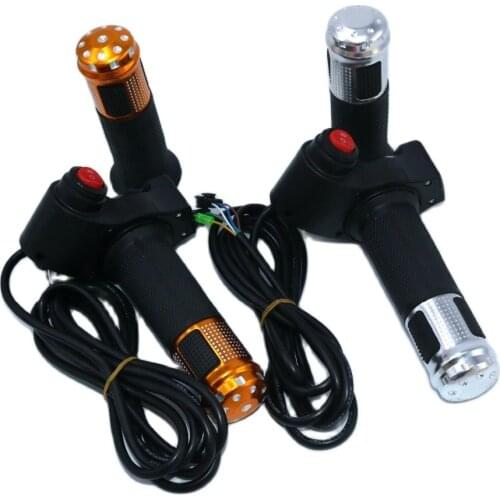 Silver/Gold Greentime 12V-84V Electric Bicycle Thtottle with 3 speed and Digital indicator