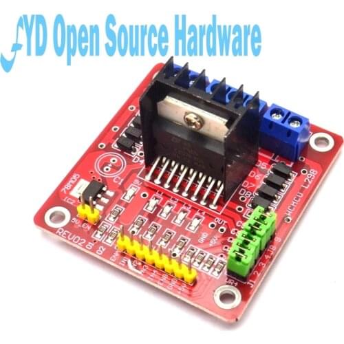 L298N DC Motor Dual H Bridge Driver Module Stepper Motor Driver Board With Current Induction For Arduino PIC AVR