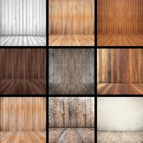 LEVOO Retro Wooden Texture Wall Floor Newborn Pet Food Portrait Backdrop Photography Background Photo Studio Props Photophone