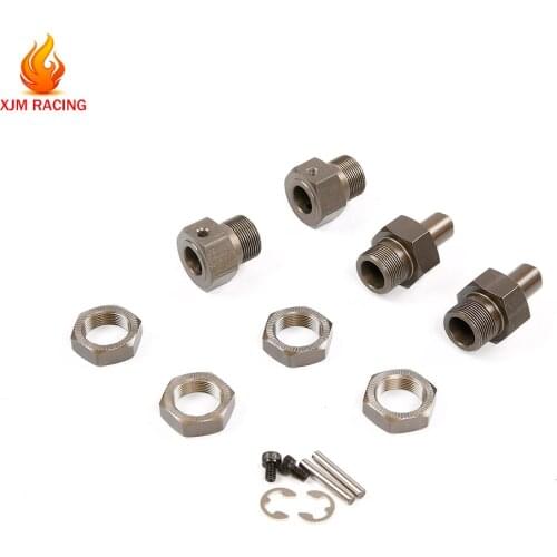 Metal 24mm Front Rear Hex Hub Set for 1/5 HPI ROVAN BAJA KM ROFUN BAHA 5B 5SC 5T TRUCK RC CAR Toys PARTS