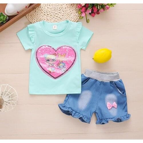Baby Girls Clothes Sets Summer Newborn Cotton Fashion Shirts+Shorts 2pcs For Bebe Wedding Suits Toddler Clothing Sets