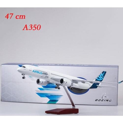 A350 Prototype XWB Resin Airline Airplane Moddel 47CM Model Led Light Wheel Plastic Plane Hot Toys Collection Scene Shows