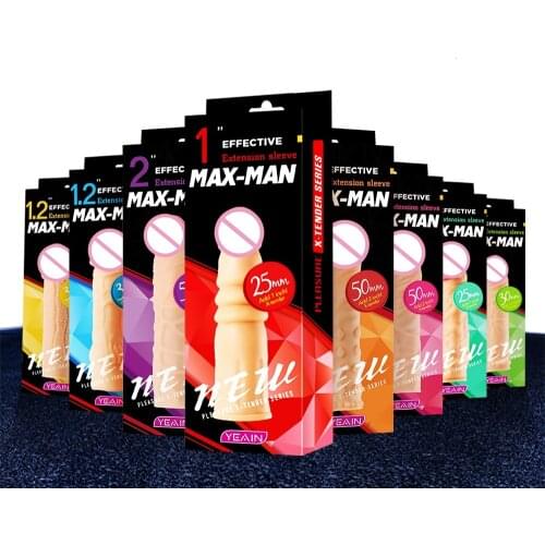 Male Penis Sleeve G Spot Condom Man Dick Extension Intimate Goods Dildos Enlargement Erotic Goods Sex Toys Enlarger Attachment