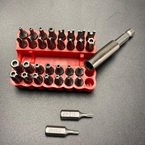 Precision Screwdriver Set 33-IN-1 One-word Cross Dual-purpose Torx Sleeve Combination Screwdriver Tool for Repair Tool