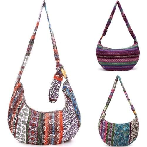 New Women Vintage Ethnic Shoulder Bag Crossbody Boho Hippie Tote Messenger Bags