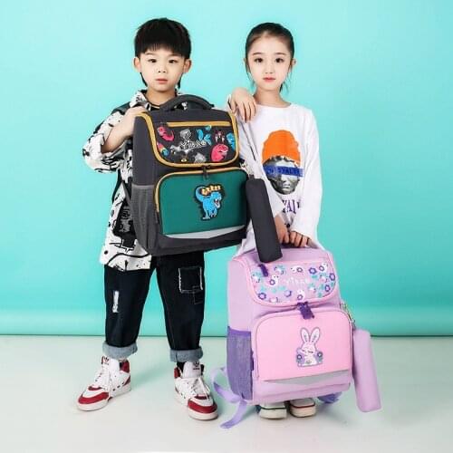 New Style Schoolbag for Elementary School Students Men and Women CHILDRENS School Bags Cartoon Cute Aerospace Ultra-Light Wear