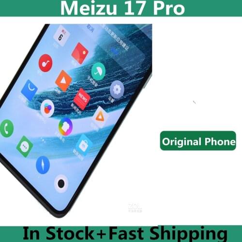 Original Meizu 17 Pro 5G Mobile Phone Snapdragon 865 Octa Core Android 10.0 6.6" 2340X1080 90hz 64.0MP 30W Super Charger