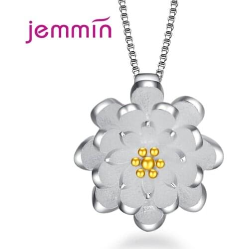 Pendant Necklace For Lovers Engagement Anniversary Romantic Style 925 Sterling Silver Austrian Crystal