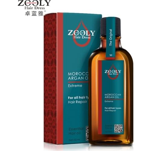 ZHUOLANYA Zooly Hair Dress Moroccan Argan Oil Extreme 50ml for all hair types hair repair Disposable