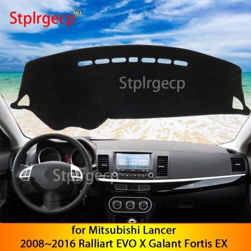 For Mitsubishi Lancer 2008~2016 Ralliart EVO X Galant Fortis EX Anti-Slip Mat Dashboard Sunshade Dashmat Car Accessories 2015
