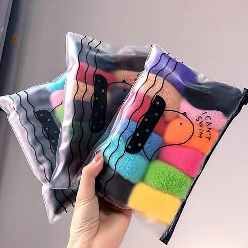 Korean Solid Color Bold Towel Scrunchie Women Girls Elastic Hair Rubber Bands Accessories Tie Hair Ring Rope Ornament Headdress