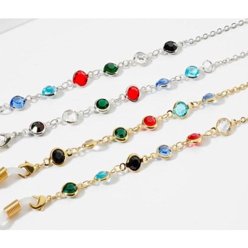 Sunglasses Lanyard Strap Necklace Eyeglass Rope Multicolor Beads Reading Glasses Chain Cord