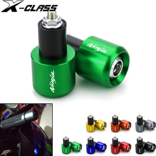 Ninja Motorcycle Handle Bar End Plug Balance Sliders Pad CNC Aluminum Accessories for Kawasaki Ninja 250 300 400 650 2013-2019