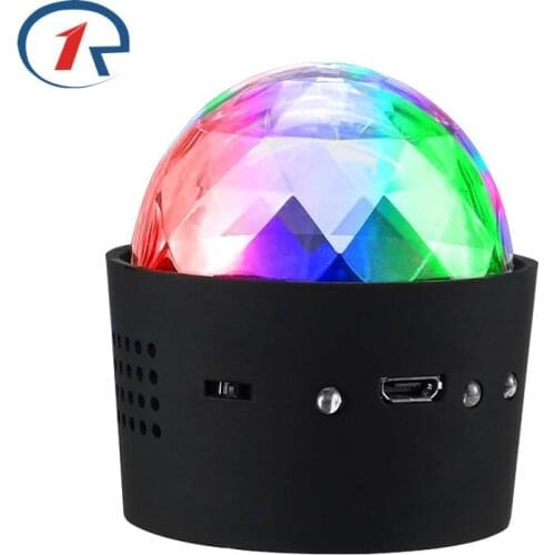 ZjRight USB 5V rechargeable battery music Sound control RGB LED party ball lights dj car birthday gift Portable Xmas table lamps