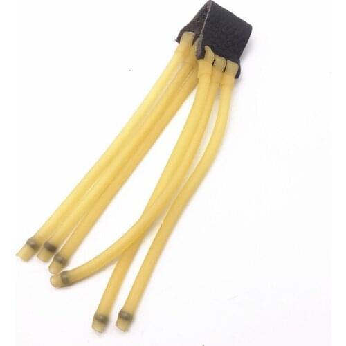 1PCS Power Durable Rubber Tube Bands Six Strips slingshot elastic rubber bands Strong for Slingshot Catapult Camping Hunting