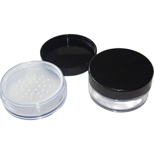 10G 10pcs/lot Round Shape Empty Loose Powder Case with Sifter,Portable DIY Cosmetic Powder Refillable Container,Loose Powder Box