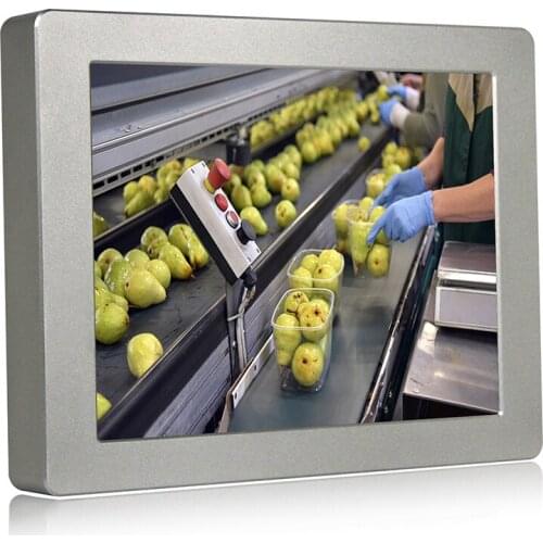 12" waterproof industrial touch panel pc Celeron 3855U M12 I/O ports LAN USB RS232 for Windows 10 Linux Unix