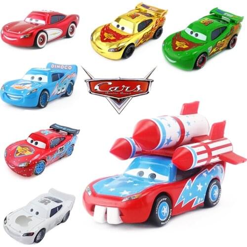 39 Piece 1:55 Disney Pixar Cars Bulldozer Harvester British Queen Guard Crash Party Lightning McQueen Artillery Model Car Toy