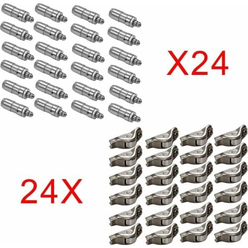 48PCS Valve Lifters Lash Adjusters & Rocker Arm For 05-14 Ford Mustang 4.6L 5.4L