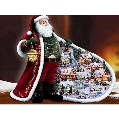 5D Diamond Painting Santa Claus love Cartoon Handmade Embroidery Rhinestone Cross Stitch Home Decor Christmas gift
