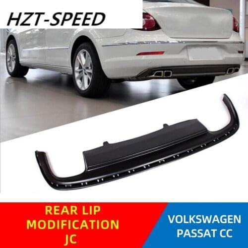 Black PU Auto Car Rear Bumper Lip Diffuser for Volkswagen PASSAT CC 2009 - 2012 Car Styling