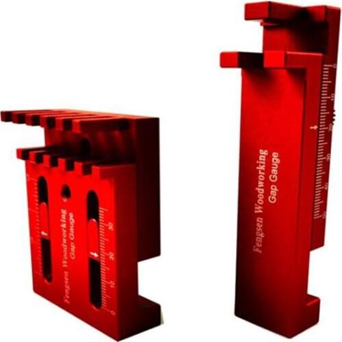 Woodworking Mini Gap Gauge Aluminum Alloy Depth Measuring Sawtooth Ruler Marking Gauge Measuring Tools