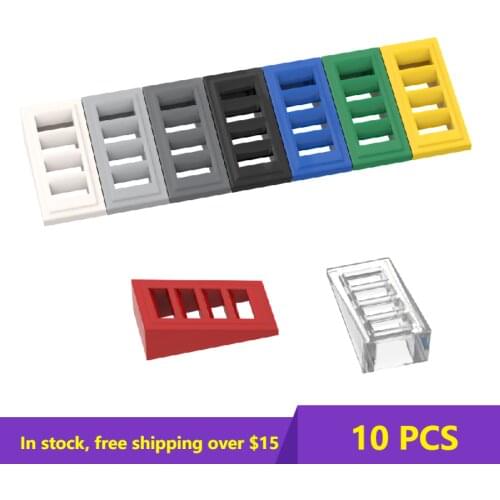 10 PCS Bricks Parts DIY 61409 2x1x2/318 Grille For Building Blocks Parts Compatible Educational Parts Diy Toys