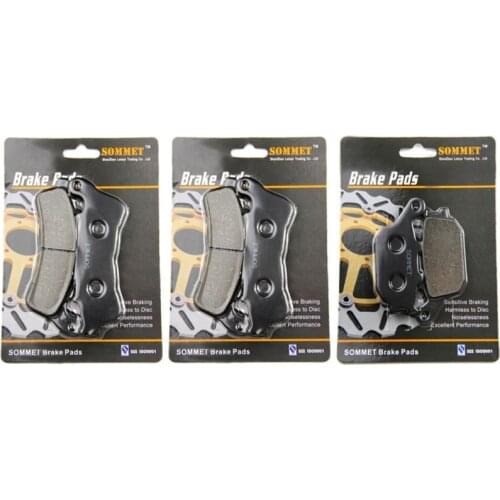 SOMMET Motorcycle Front + Rear Brake Pads Disks for Honda CB600F Hornet (07-13) FA7/FA8/FA9/FAA (ABS) CB 600 LT388-388-174