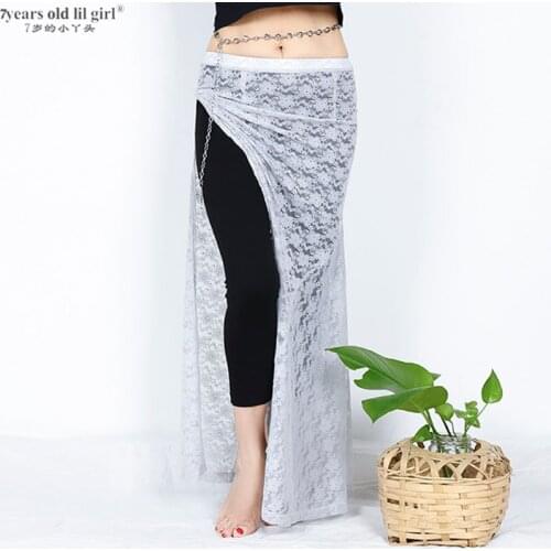 Women Belly Dance Lace Skirt Female Professional Performance Competition Practice Sexy Wear FVV01