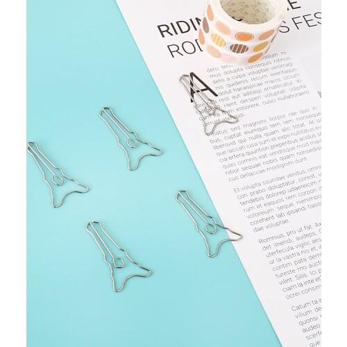 Eiffel Tower Modeling Paper Clip Silver Bookmark Brooch Clip Student Paper Clips Metal Clip Metal Planner Clip Planner Clips