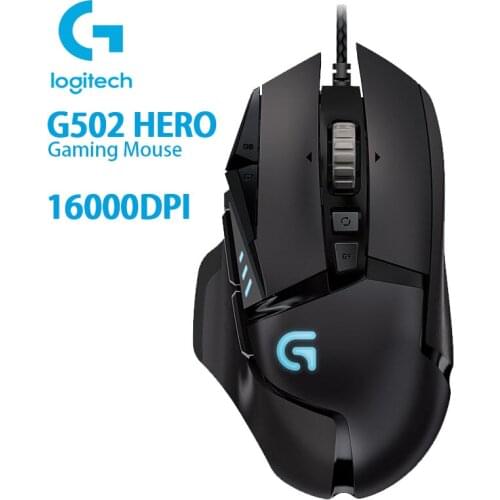 Logitech G502 HERO High Performance Gaming Mouse with 16,000DPI Programmable Tunable LIGHTSYNC RGB for Mouse Gamer Hero Sensor
