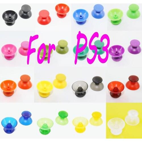 JCD Multicolor Mushroom Grip Analog Replacement Plastic PS3 Thumb Stick For Sony Playstation Controller