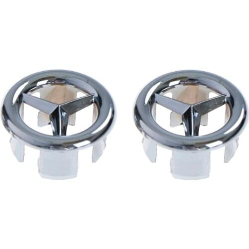 2pcs Sink Hole Round Overflow Cover Ceramic Pots Basin Sink Overflow Covers Kitchen Hotels Bathroom Accessories