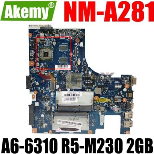 AKEMY ACLU5/ACLU6 NM-A281 Laptop Motherboard For Lenovo G40-45 (14-inch) Original Mainboard A6-6310 R5-M230 2GB